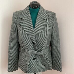 Talbots Belted Wool Jacket